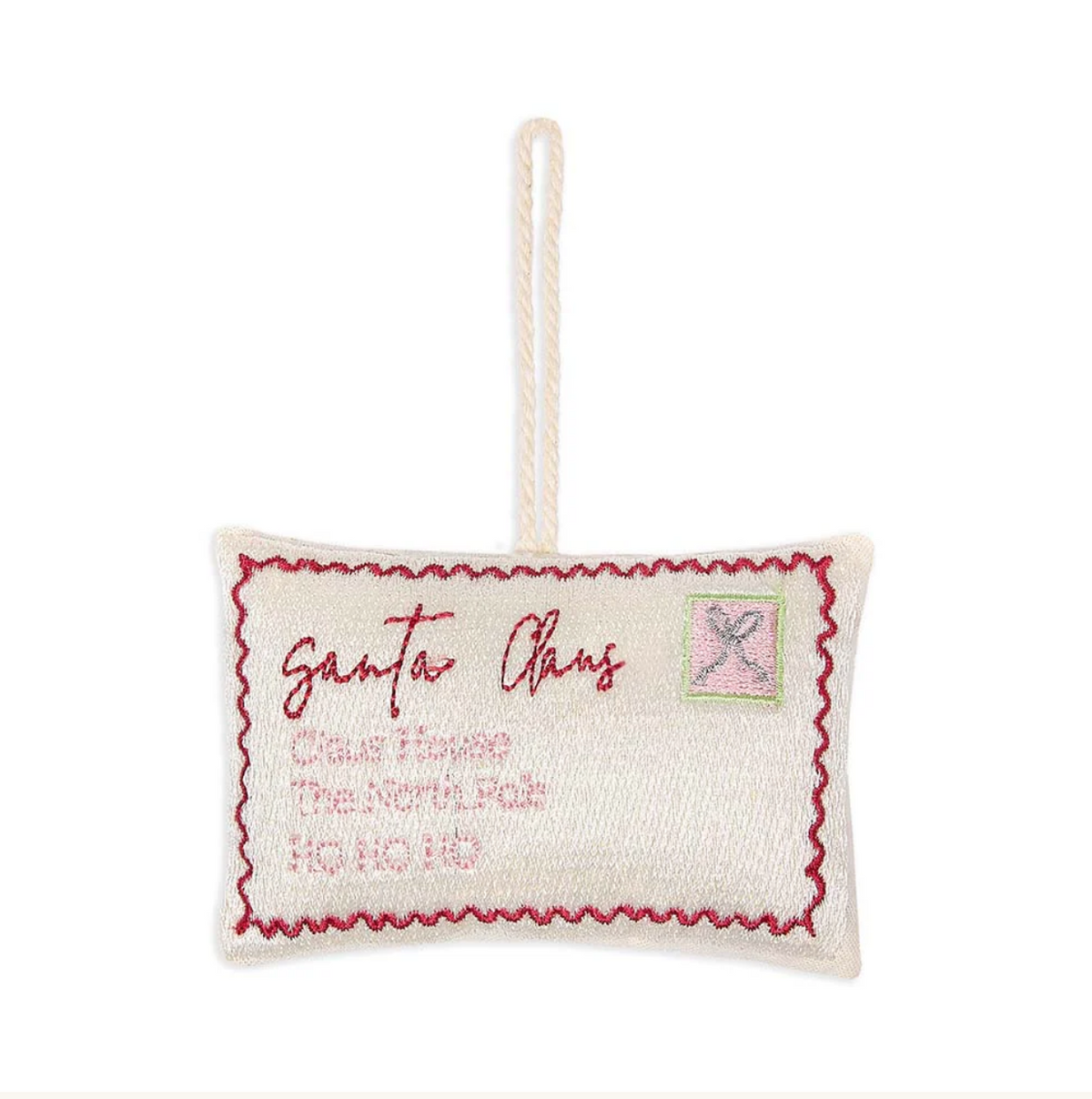 Embroidered Ornament | Letter To Santa