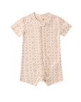 Zip Short Sleeve Sleeper || Strawberries