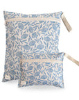Water Resistant Wet Bag | Blue Flowers