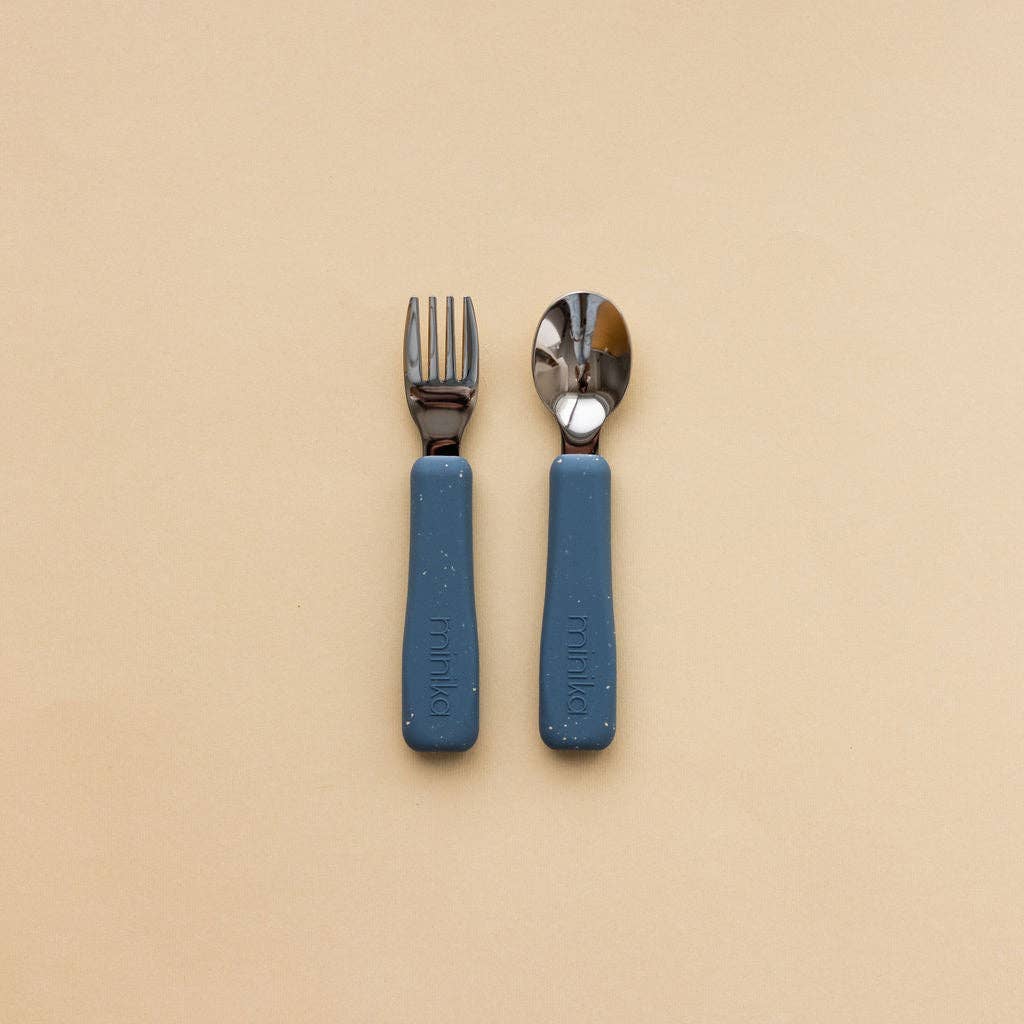 Fork & Spoon Set | Indigo