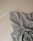 Organic Cotton Muslin Swaddle Blanket | Blue Flowers