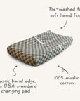 Extra Soft Muslin Changing Pad Cover | Fog