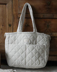 Diaper Bag | Beige Gingham