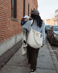 Diaper Bag | Beige Gingham