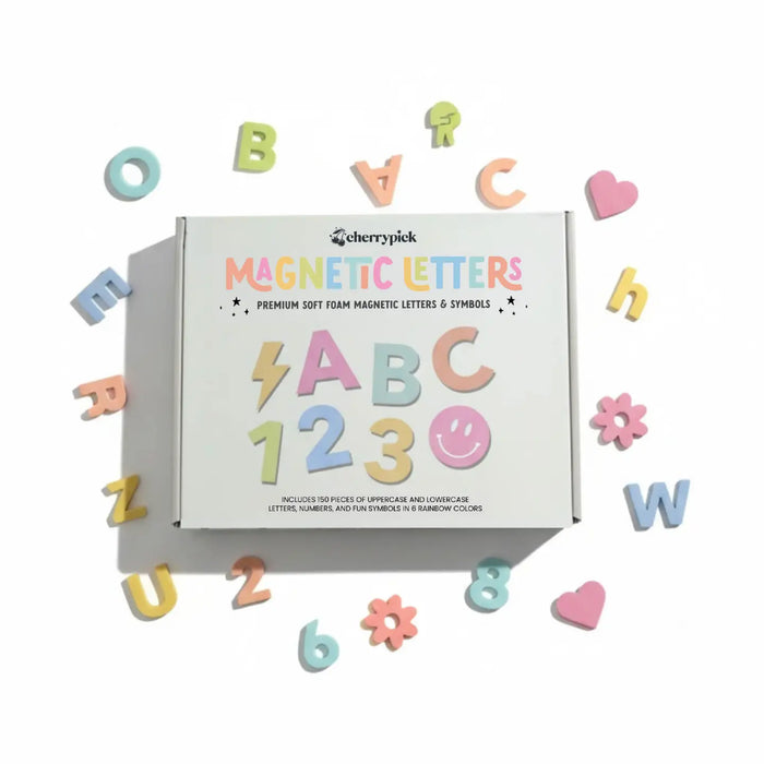 Soft Foam Magnetic Letters & Symbols | Pastel Rainbow