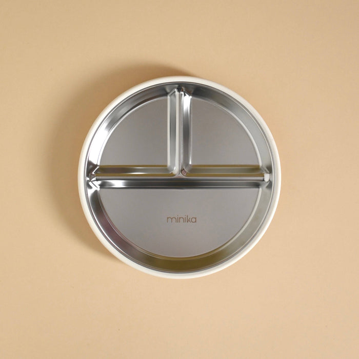 Stainless & Silicone Suction Plate | Shell
