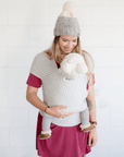 The Shannon Beluga Wrap | Light Grey Stripe