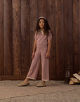 Pointelle Collared Top | Rosewood