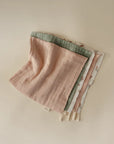 Muslin Cotton Washcloth | Pink Flowers Combo