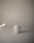 Silicone Training Cup & Straw | Ivory