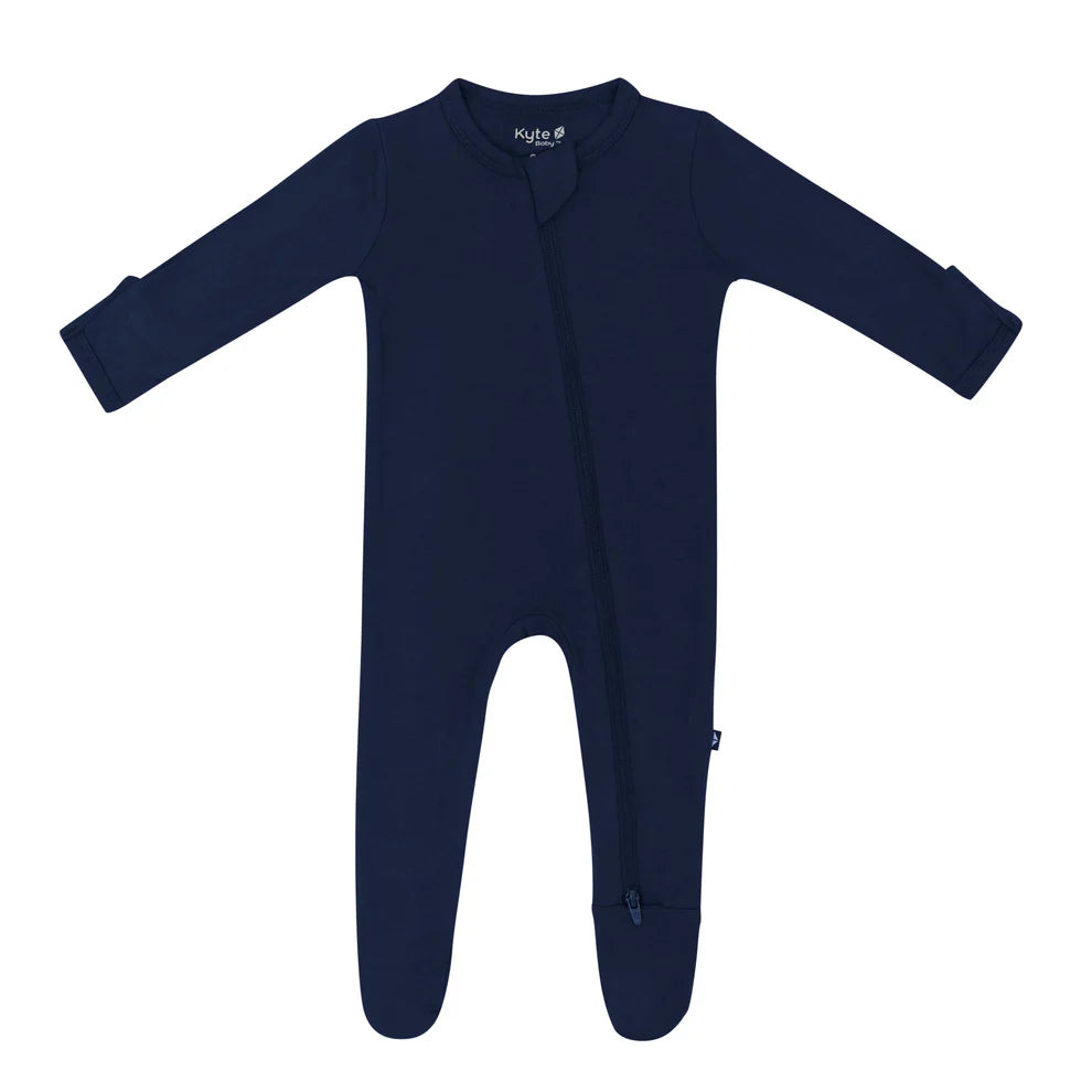 Zippered Footie | Navy