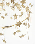 Gold Sparkle Star Chandelier