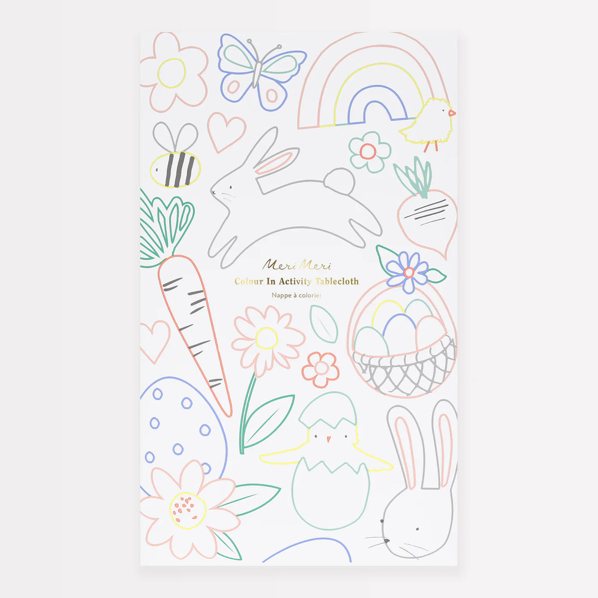 Easter Colour In Activity Tablecloth