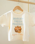Market Fresh Peaches Organic Cotton Tee
