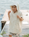 Palm Trees on Beige Beach Poncho