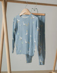 Two-Piece Bamboo Pajamas | Blue Little Hatchling