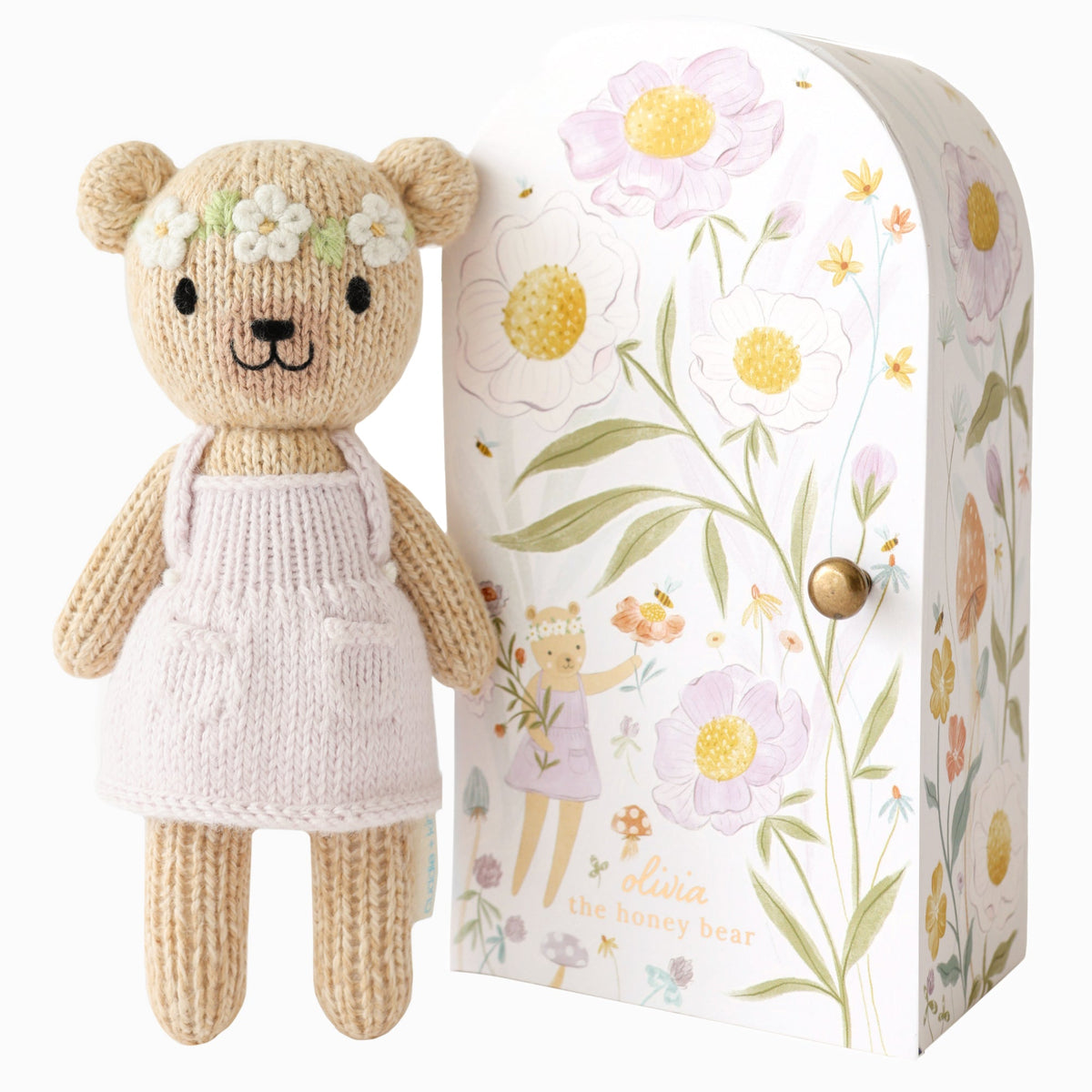 cuddle+kind Tiny Olivia the Honey Bear with her Tiny home