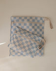 Water Resistant Wet Bag | Blue Check