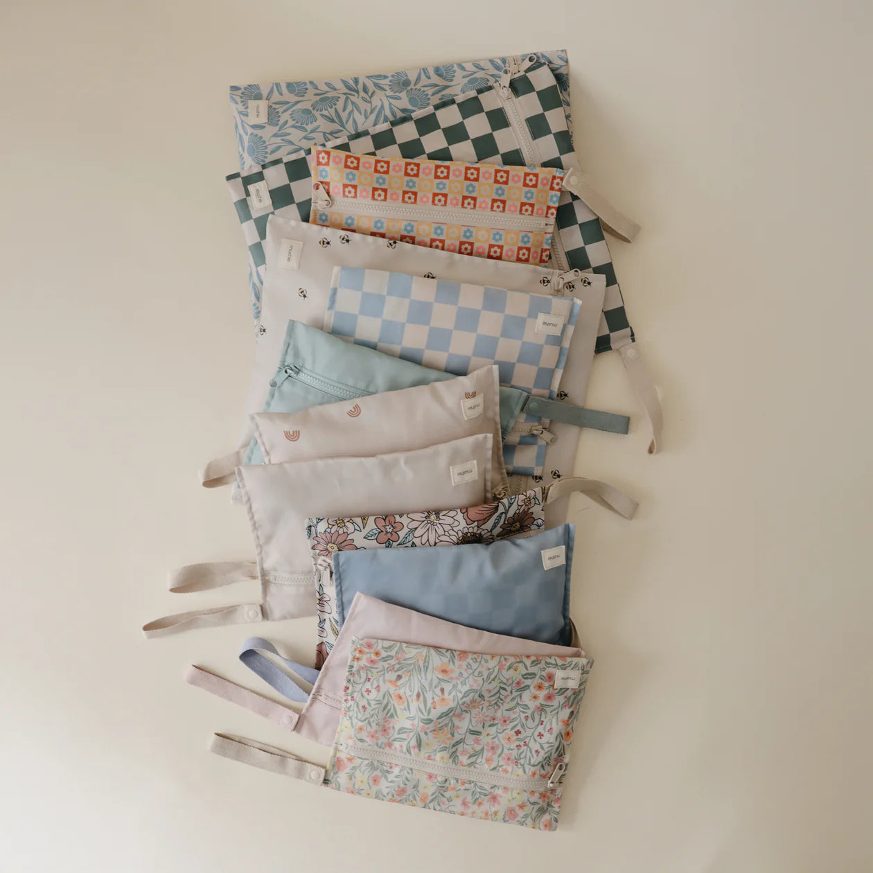 Water Resistant Wet Bag | Blue Check