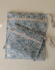 Water Resistant Wet Bag | Blue Flowers