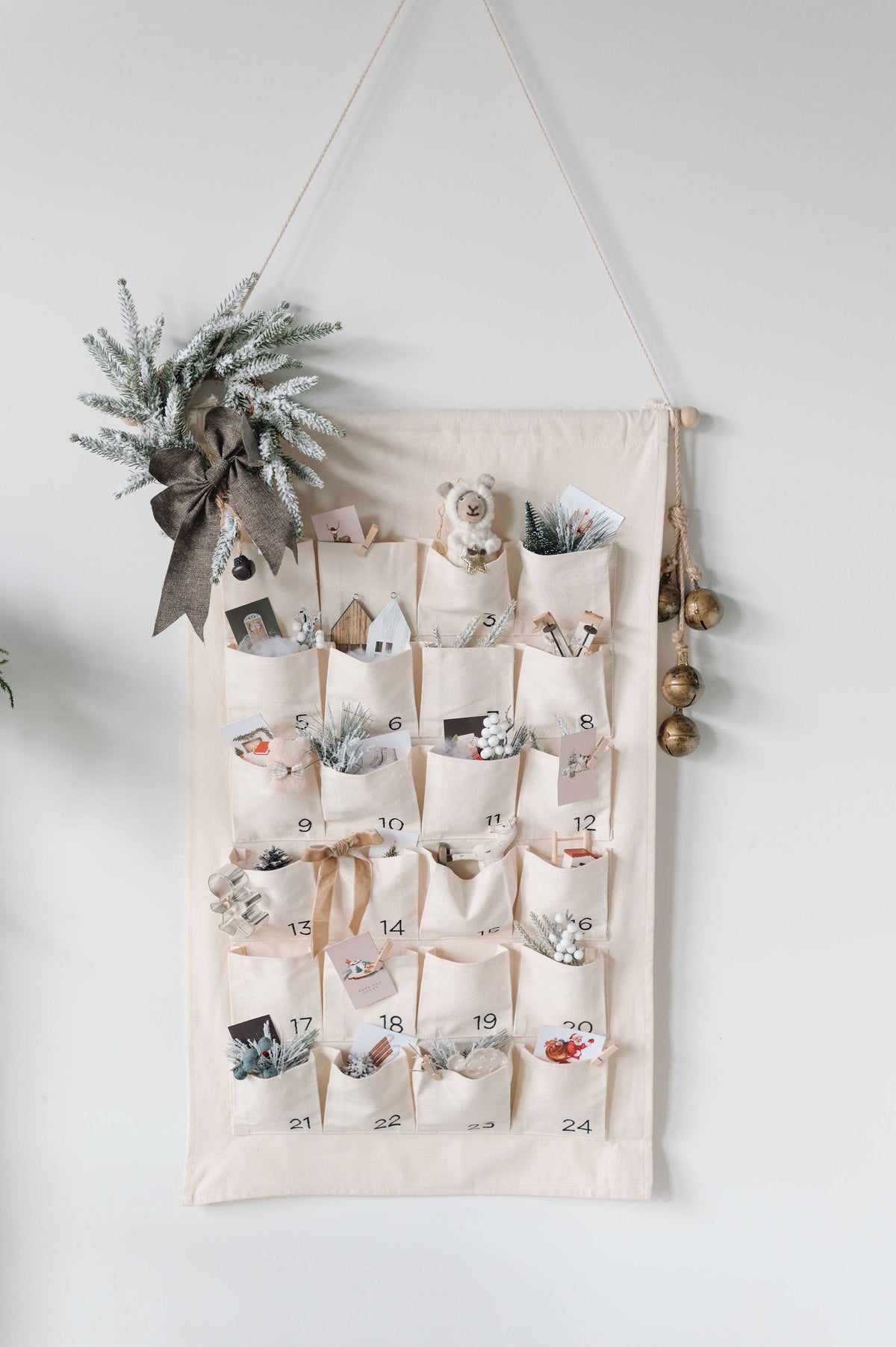 Cotton Lane Embroidered Cotton Advent Calendar