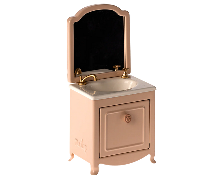 Maileg Sink Dresser with Mirror - Powder | Mouse