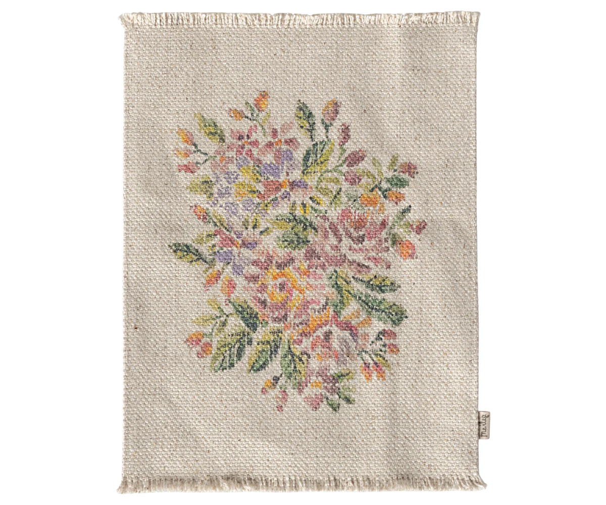 Maileg Rug, Miniature, Large - Flowers