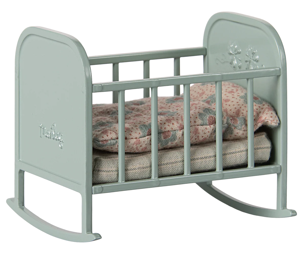 Maileg Blue Mint Cradle | My