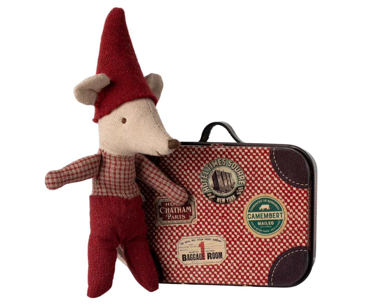 Maileg Christmas Mouse in Suitcase | Baby