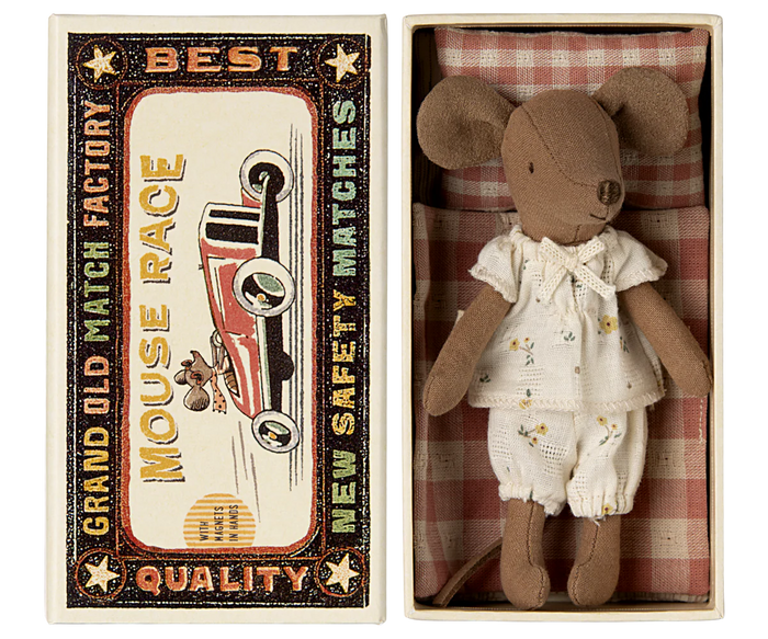 Maileg Big Sister Mouse in Matchbox | Pajamas