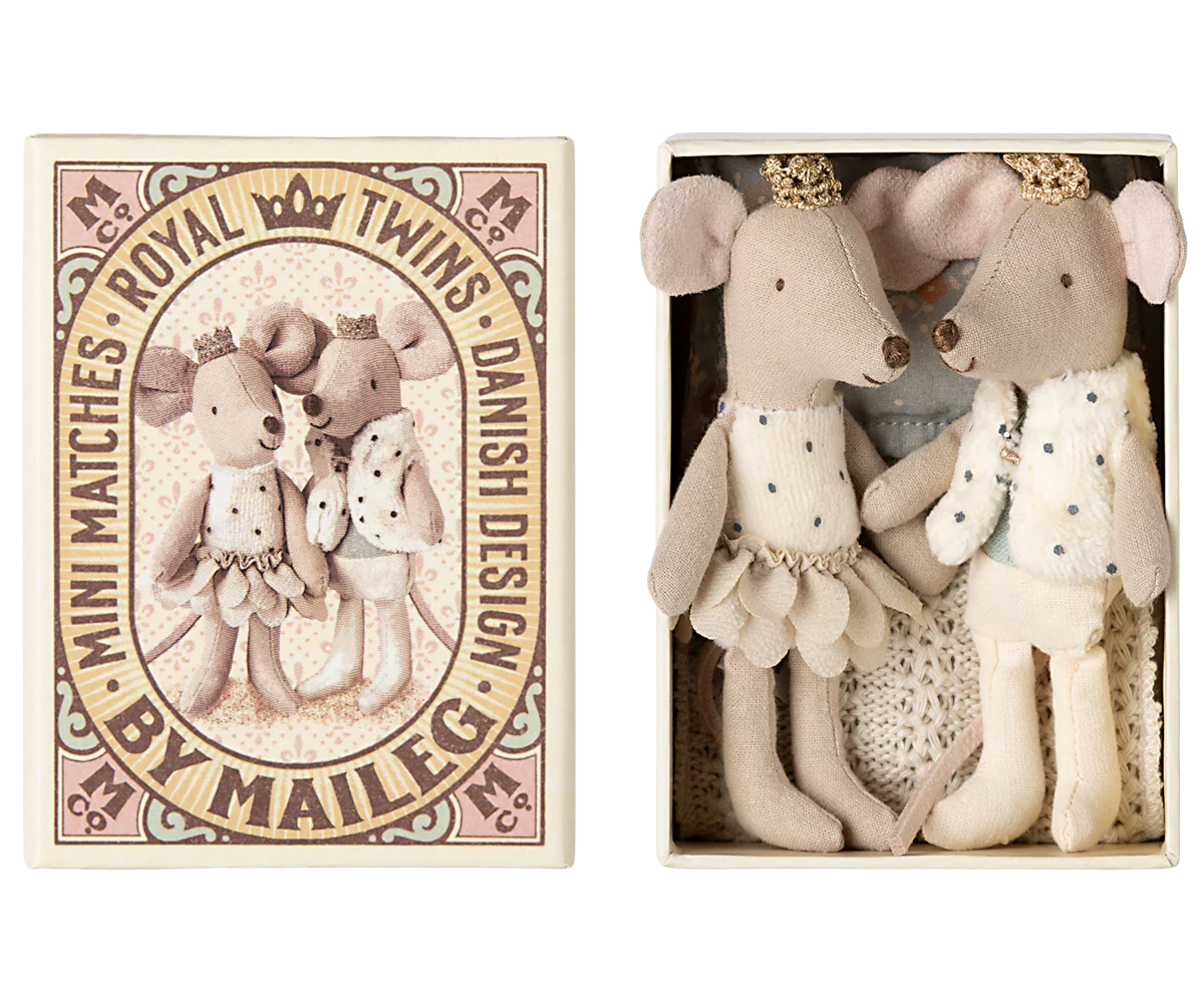 Maileg Royal Twin Mice | Little Sister & Brother