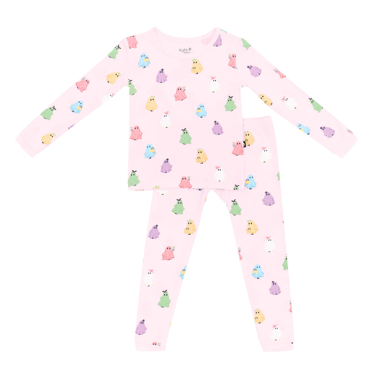 Long Sleeve Pajamas in Pastel Ghost
