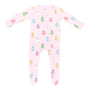 Zippered Footie | Pastel Ghost