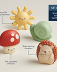 Itzy Squirt 4-Pack of Soft Bath Toys
