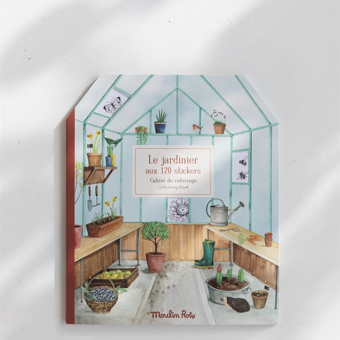 Colouring Book with Stickers | The Gardener
