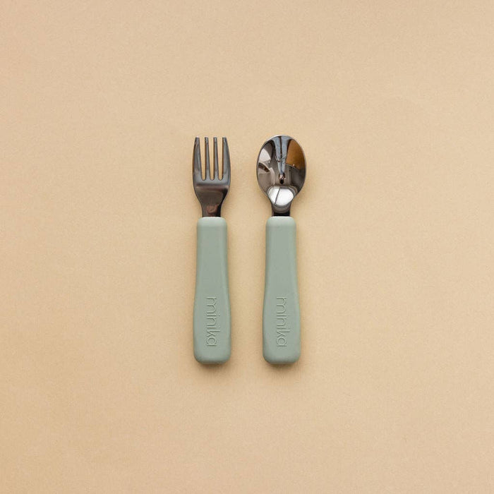 Fork & Spoon Set | Sage