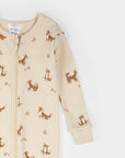Corgi Print on Antique White Convertible Sleeper