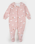Dress-Up Duck Print on Primrose LunaKnit Sleeper