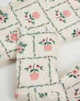 Orchard Blooms on Antique White Convertible LunaKnit Sleeper