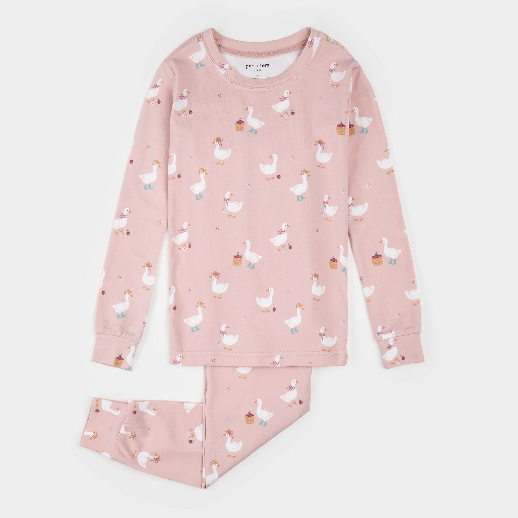 Dress Up Duck Print on Primrose LunaKnit PJ Set