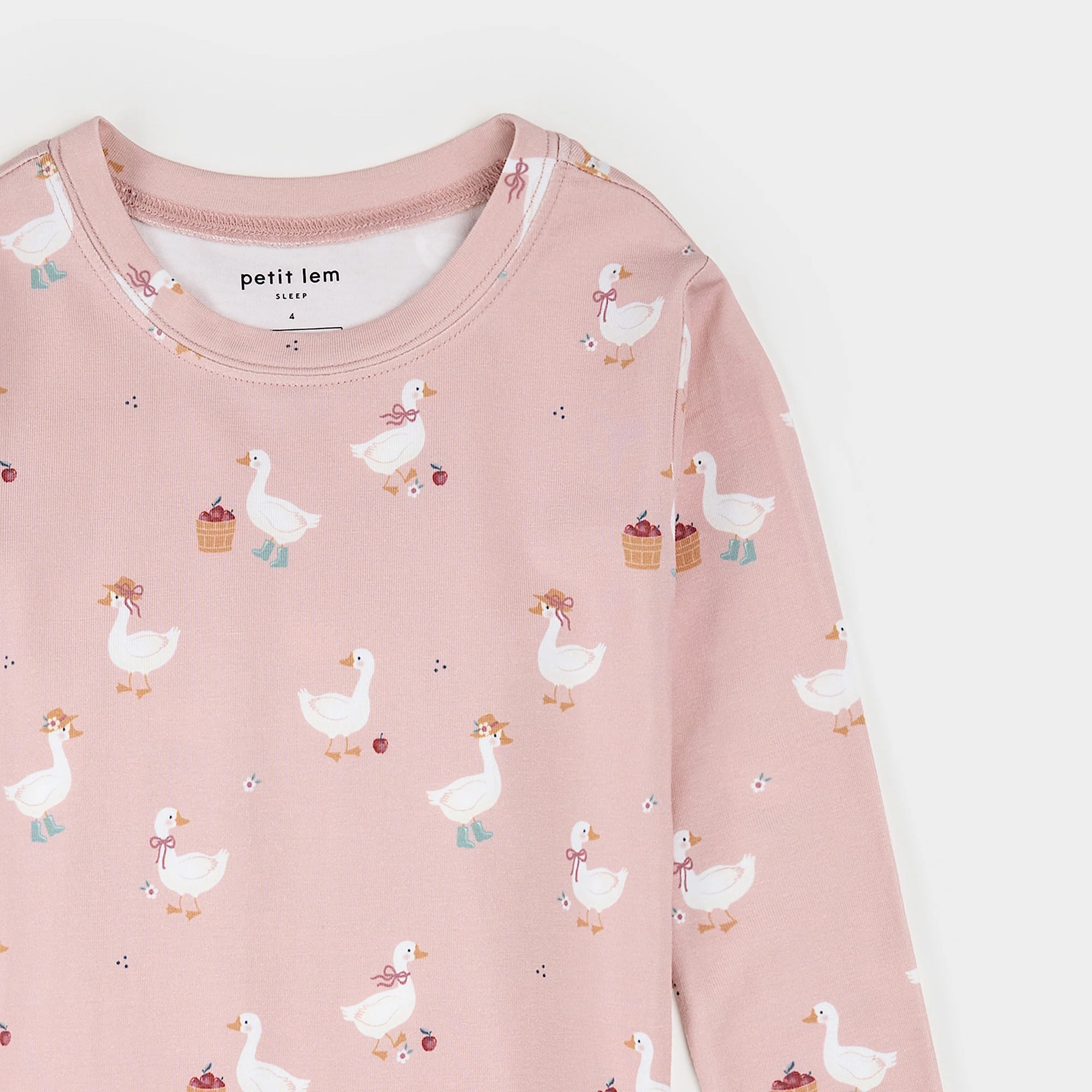 Dress Up Duck Print on Primrose LunaKnit PJ Set