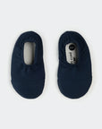 Navy Ribbed Swim Slippers