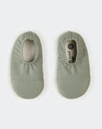 Green Ribbed Swim Slippers