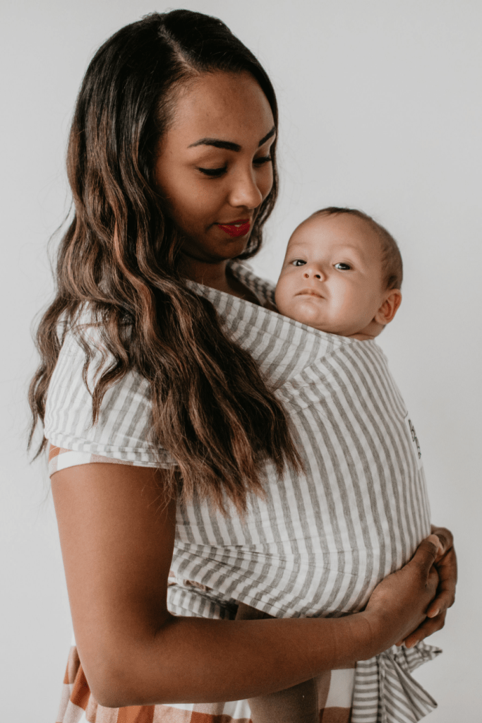 The Shannon Beluga Wrap | Light Grey Stripe