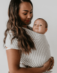 The Shannon Beluga Wrap | Light Grey Stripe