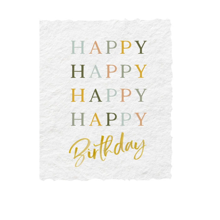 Happy Happy Happy Happy Birthday Card