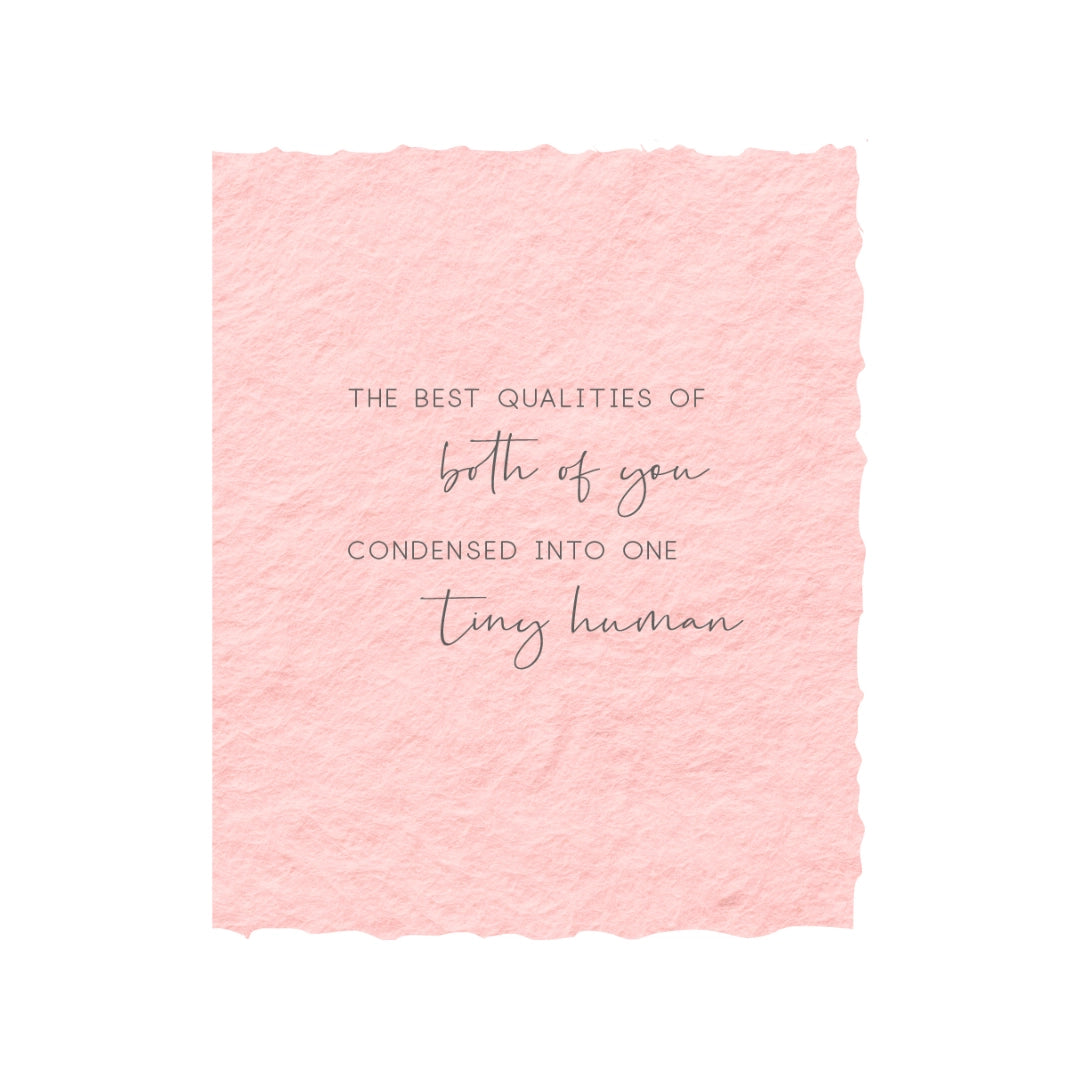 Best Qualities Of You Both Card