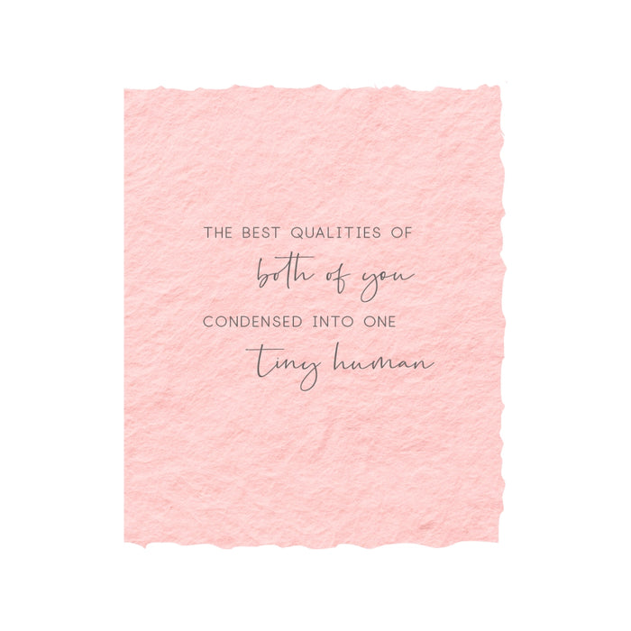 Best Qualities Of You Both Card