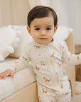 Corgi Print on Antique White Convertible Sleeper