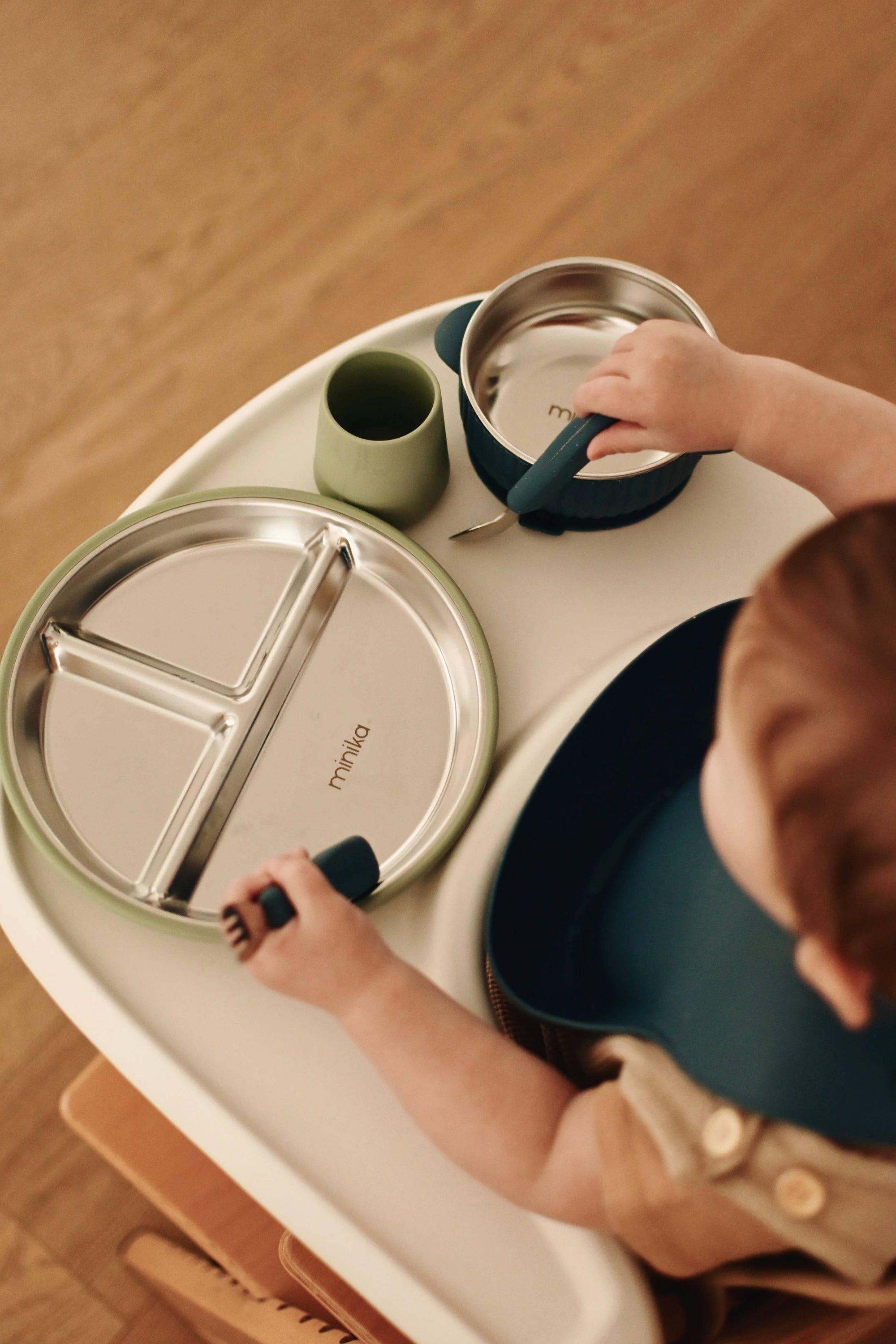 Stainless &amp; Silicone Suction Plate | Sage